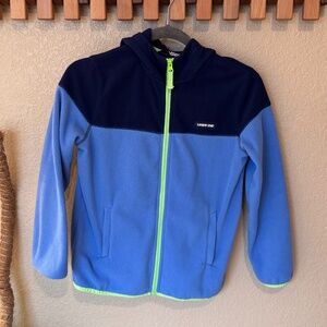 Lands’ End Boys Fleece Jacket – Size L (10/12) 💙💚